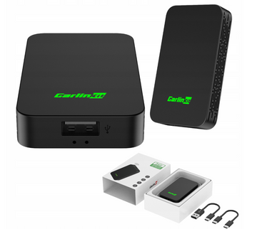 CARLINK 5.0 belaidis automobilių adapteris – Android Auto ir Apple CarPlay palaikymas