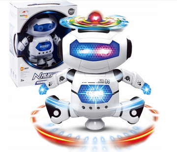 Baterijomis veikiantis interaktyvus šokantis robotas vaikams – Android 360° sukimasis