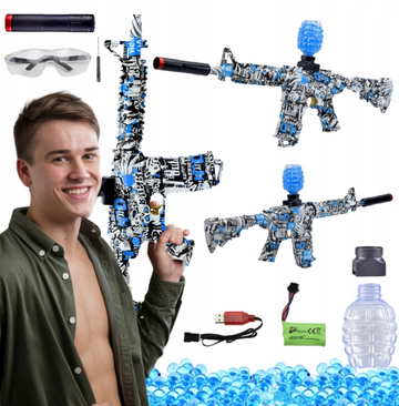 Automatinis šautuvas gelio rutuliukams, didelis M416 modelis, elektrinis